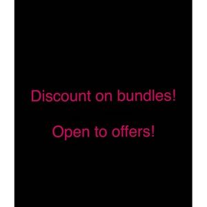 Discount on bundles! Open to offers!